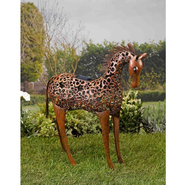 Filigree Solar Light Up Horse