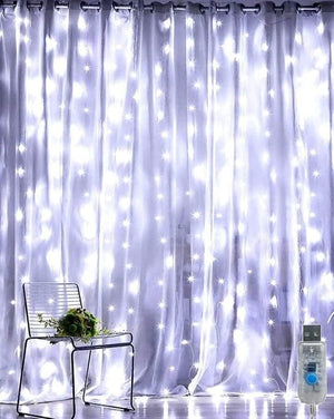 chrismas-hanging-white-string-curtain-light-300-leds