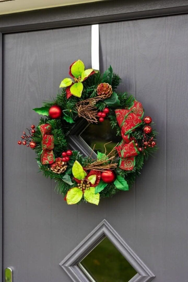 christmas-wreath-red-baubles-berries-poinsettia