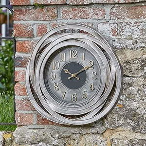 Ripley Wall Clock 20 Inch - Silver