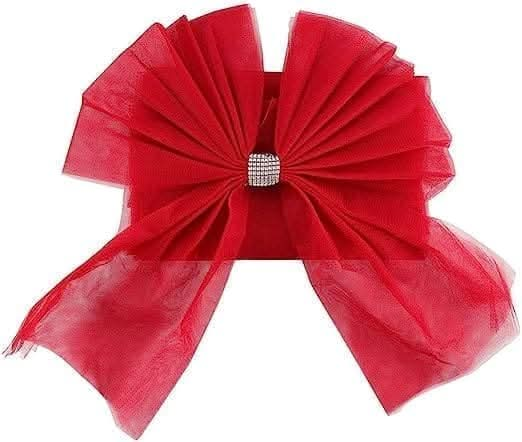 Christmas Red Diamante Door Bow Xmas Celebration Home Décor Bow