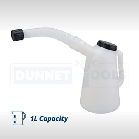 1 Litre Measuring Jug + Cap Vehicle Flexible Spout Imperial Metric Measure