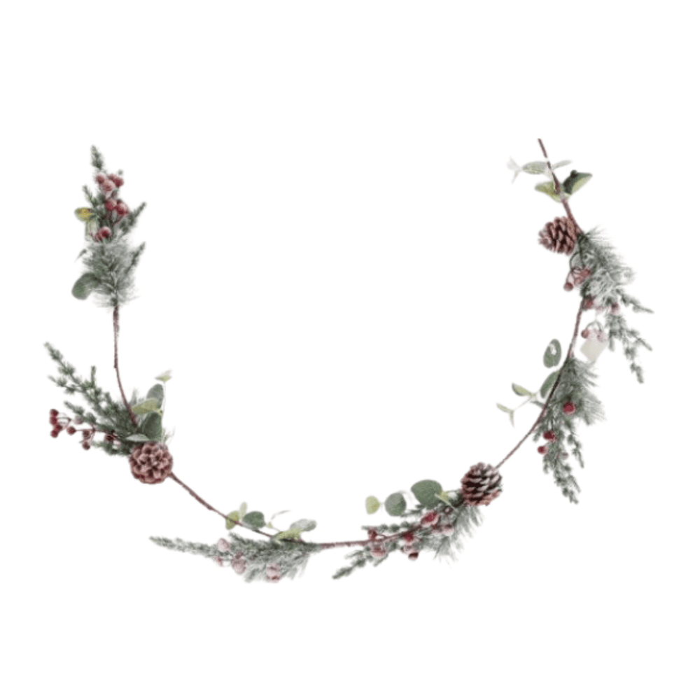 Christmas Artificial Pine Cone and Berry Garland