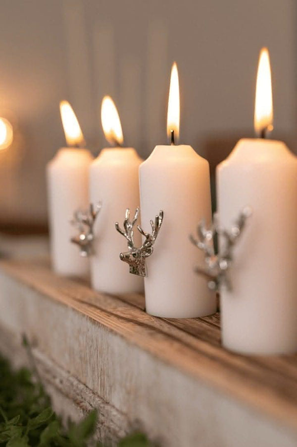 luxarious-metal-silver-stag-candle-pins-3-piece