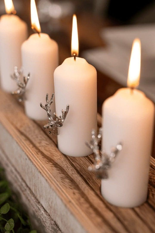 luxarious-metal-silver-stag-candle-pins-3-piece