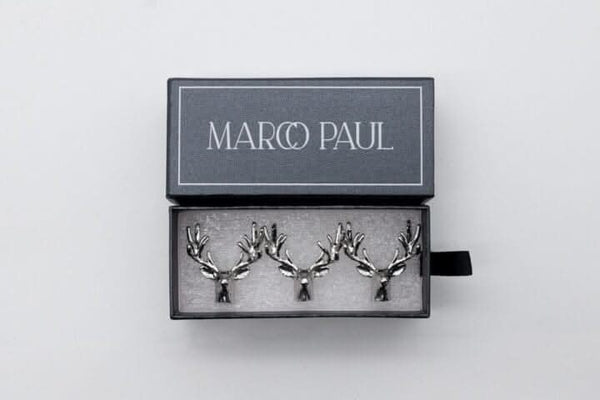 luxarious-metal-silver-stag-candle-pins-3-piece