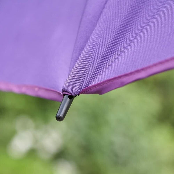 2.6m Large Metal Garden Patio Parasol - Purple