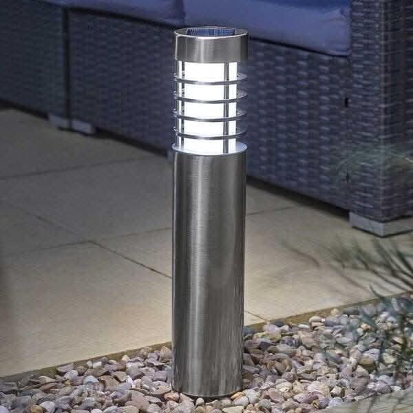 Solar Bollard Stake Light Outdoor Lantern