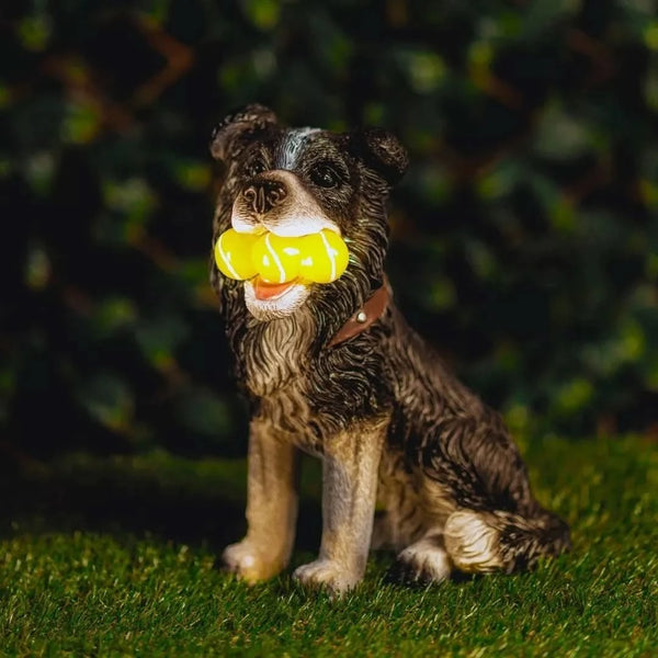 dog solar garden ornament