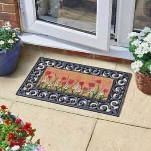 Flowers Bloom Decor Natural Design Doormat