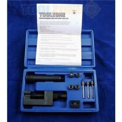 Chain Breaker & Riveting Tool Universal Splitter Set Rivet Motorbike Car Kit