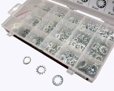 720pc Spring Washer Silver Carbon Steel Split Lock Washers imperial sizes