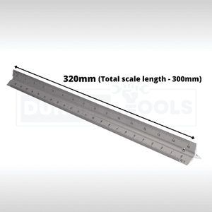 30cm Triangular Aluminium Scale Ruler Alloy Steel Precision DIY Tool Equipment