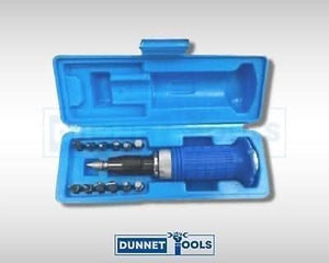 13pc Impact Screwdriver Screw 1/2 Inch DR With Bits Set Philips Flat Hex Kit