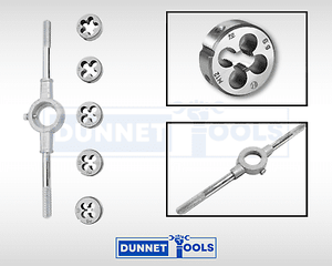 6Pc Die Set Metric with Wrench Hand Threading Tool Steel Threading Tool Set