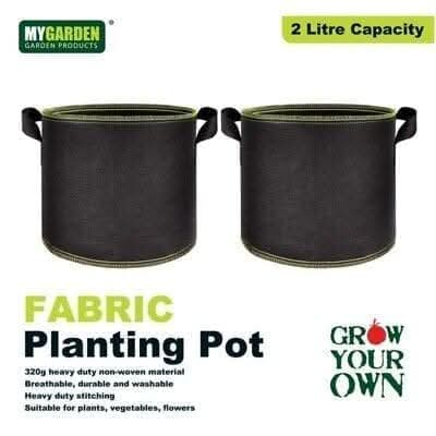 2L Planting Pot Garden Home Fabric Grow Bag Vegetable Flowers Plant Hydroponic