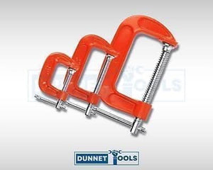 3 Piece Mini G-Clamp Set 25-50-75mm T-bar Handle Durable Swivel Tool