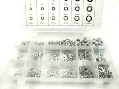 720pc Spring Washer Silver Carbon Steel Split Lock Washers imperial sizes