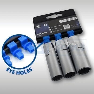 3/8" Spark Plug Socket Set Metric Thin Wall Walled Plug Socket 14 16 18mm Tools