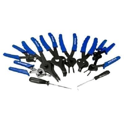 11PC Internal & External Circlip Pliers Heavy Duty Snap Ring Tool Set