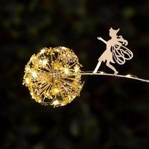 Solar-Powered Dandelion Fairy Stake Light Garden Ornament