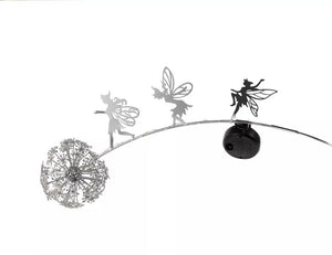 Solar-Powered Dandelion Fairy Stake Light Garden Ornament