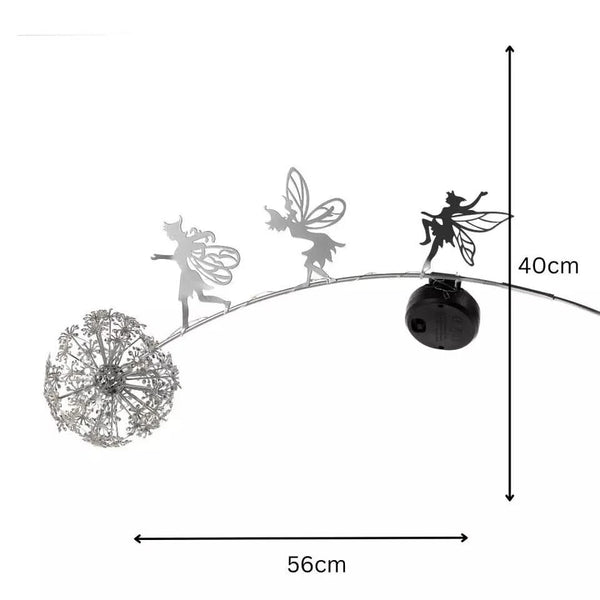 Solar-Powered Dandelion Fairy Stake Light Garden Ornament