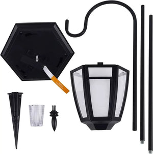 Solar-Powered Lantern Stake Garden Lights 2pc