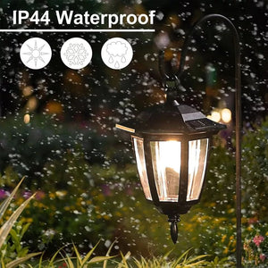 Solar-Powered Lantern Stake Garden Lights 2pc