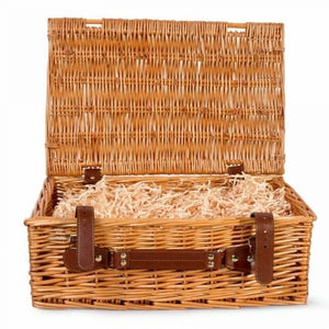 Wicker Hamper Basket with Leather Handle (DIY Gift Set)